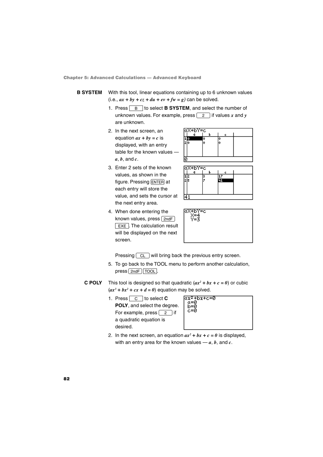 Sharp EL-9900 operation manual Advanced Calculations Advanced Keyboard 