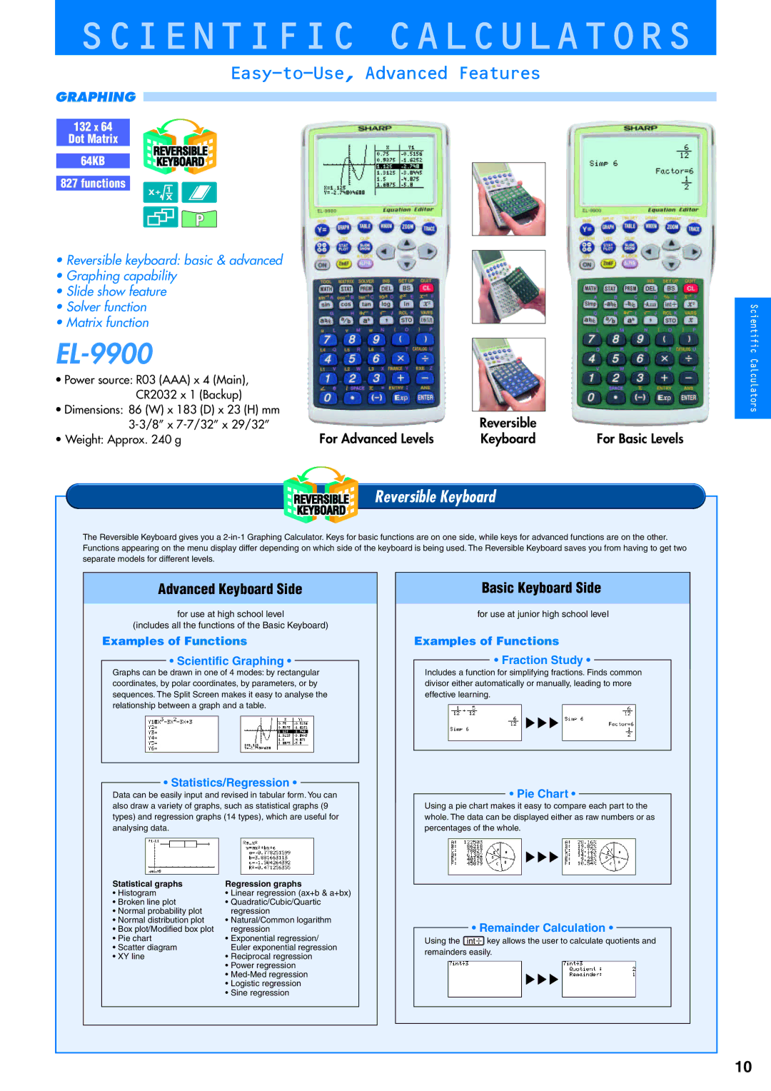 Sharp electronic calculator manual Scientific Calculators 