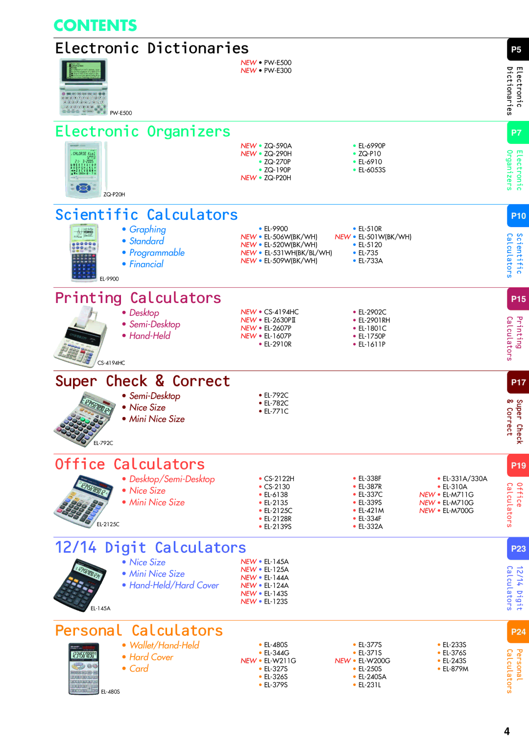 Sharp electronic calculator manual Personal Calculators 