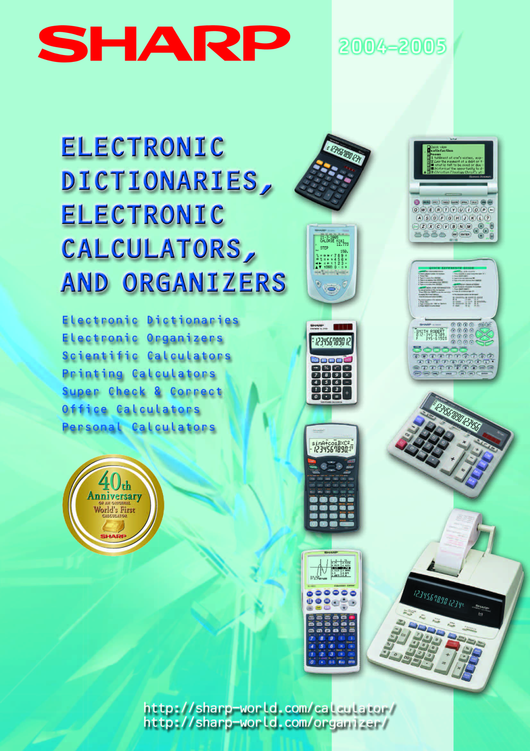 Sharp electronic calculator manual 