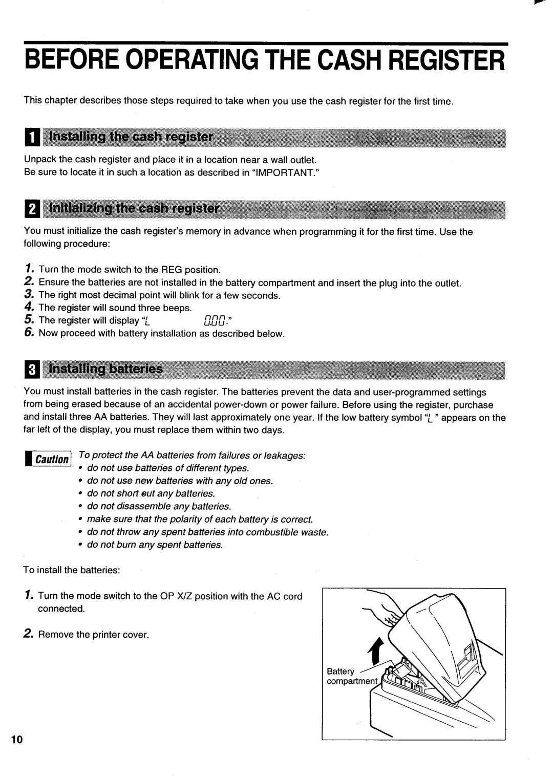 Sharp electronic cash register manual 