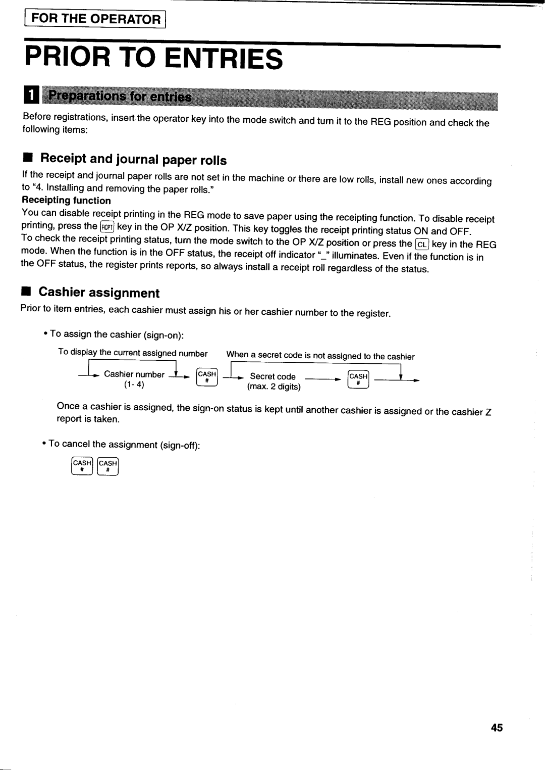 Sharp electronic cash register manual 