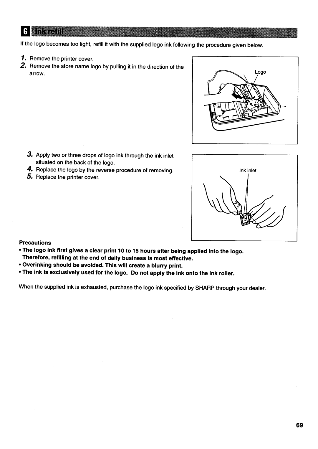 Sharp electronic cash register manual 