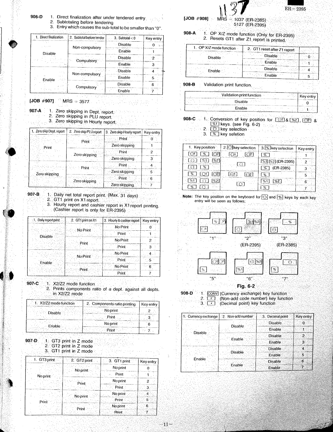 Sharp ER-2385, ER-2395 manual 