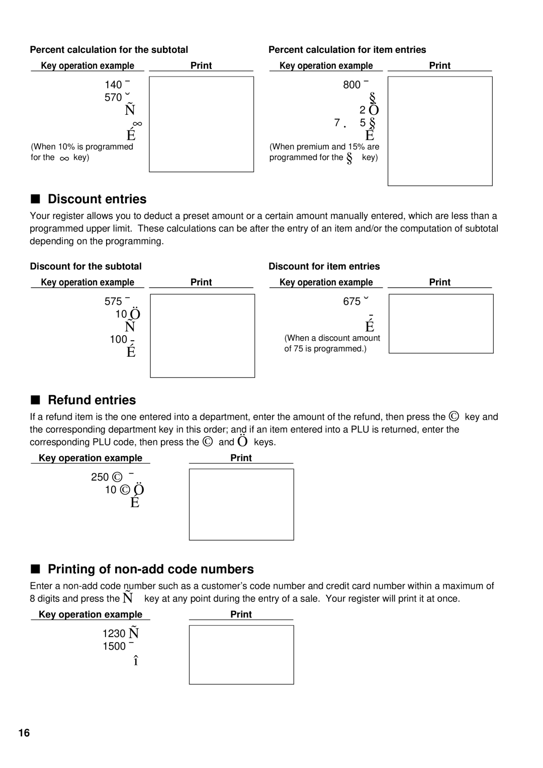 Sharp ER-A160, ER-A180 instruction manual 140 ¯ 570 ˘, 800 ¯, 575 ¯, 100, 675 ˘, 250 ¯ 10 Ö 