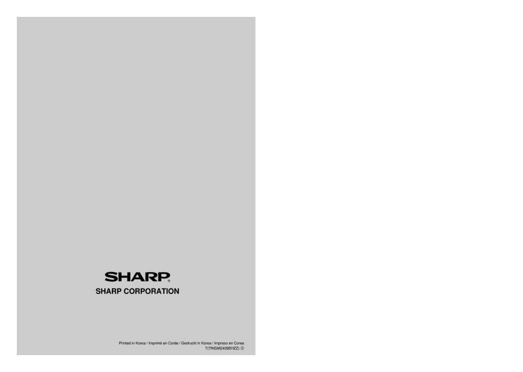 Sharp ER-A160, ER-A180 instruction manual Sharp Corporation 