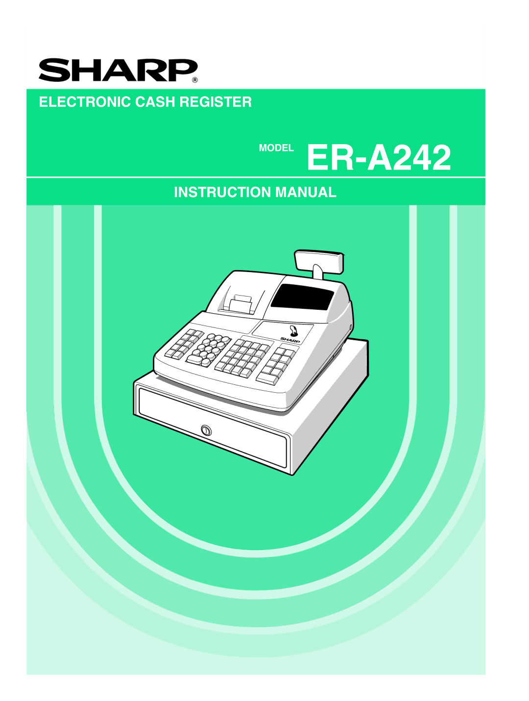 Sharp instruction manual Model ER-A242 