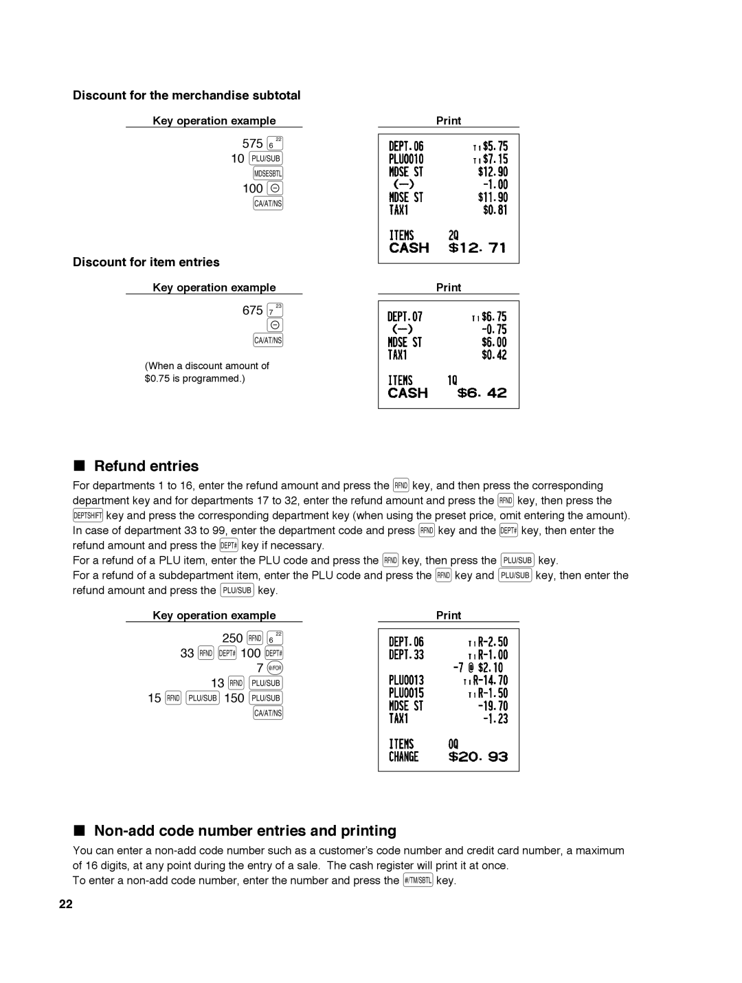 Sharp ER-A242 instruction manual 575 +, 100, 675, 250 f+, 13 fp 