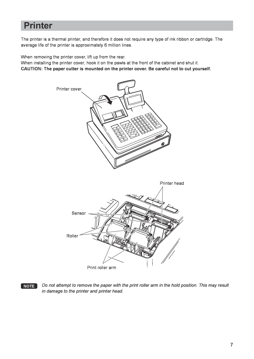 Sharp ER-A347A instruction manual Printer 