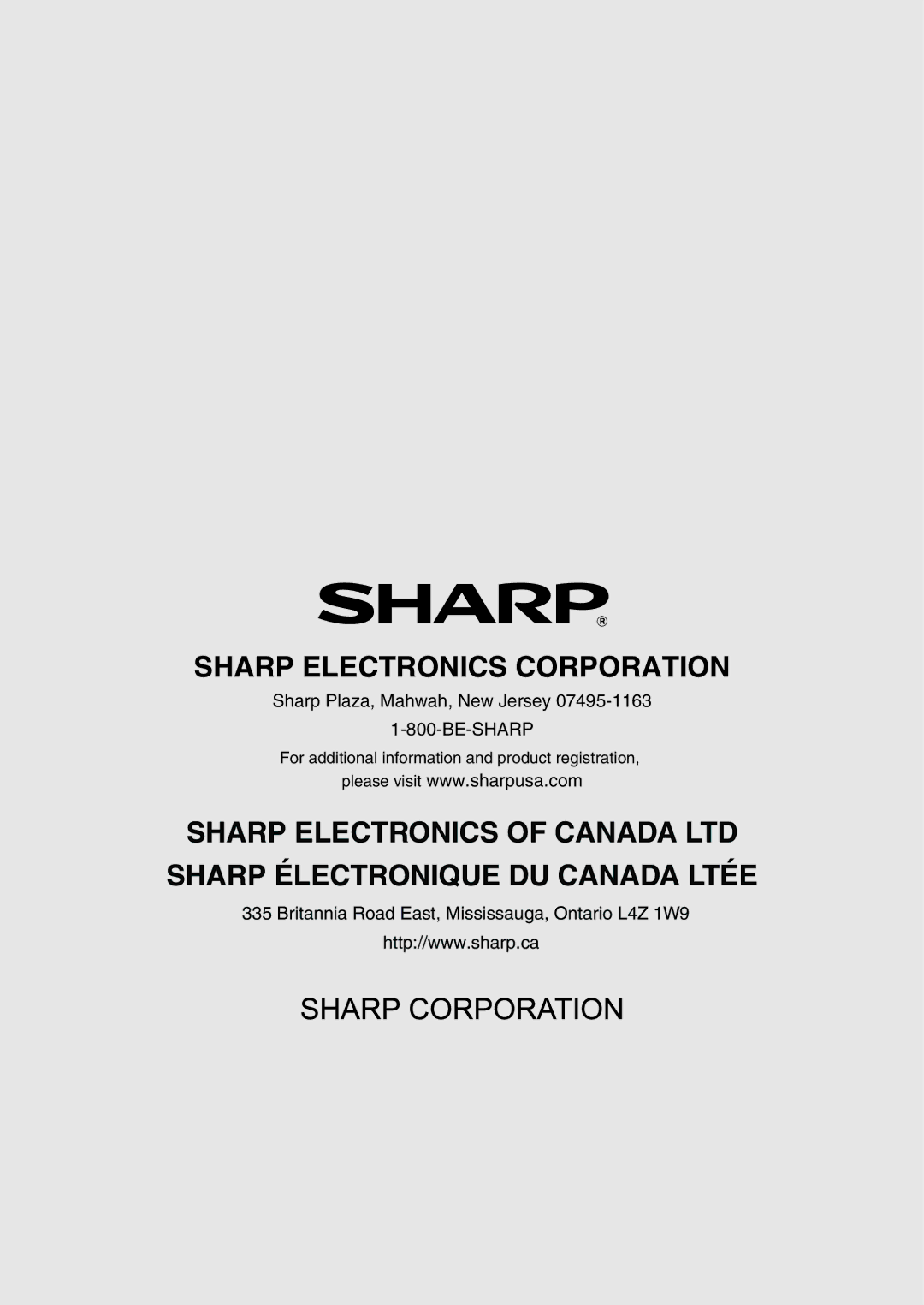 Sharp ER-A347A instruction manual Sharp Electronics Corporation 