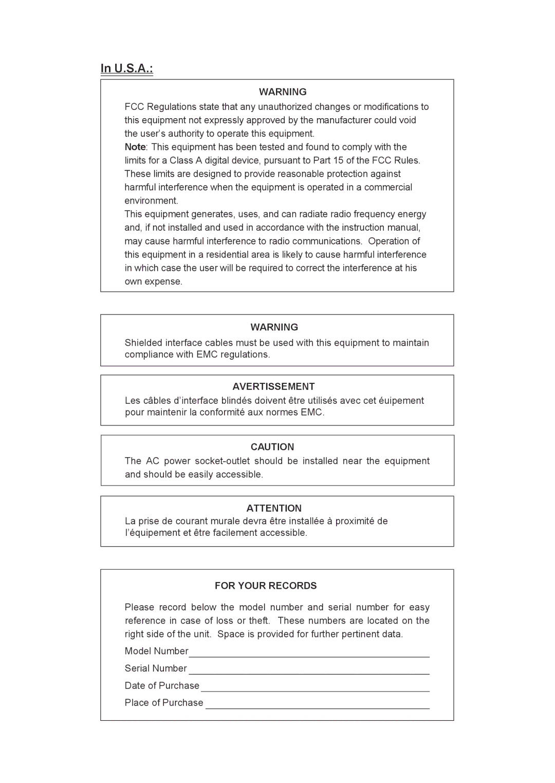 Sharp ER-A347A instruction manual U.S.A 