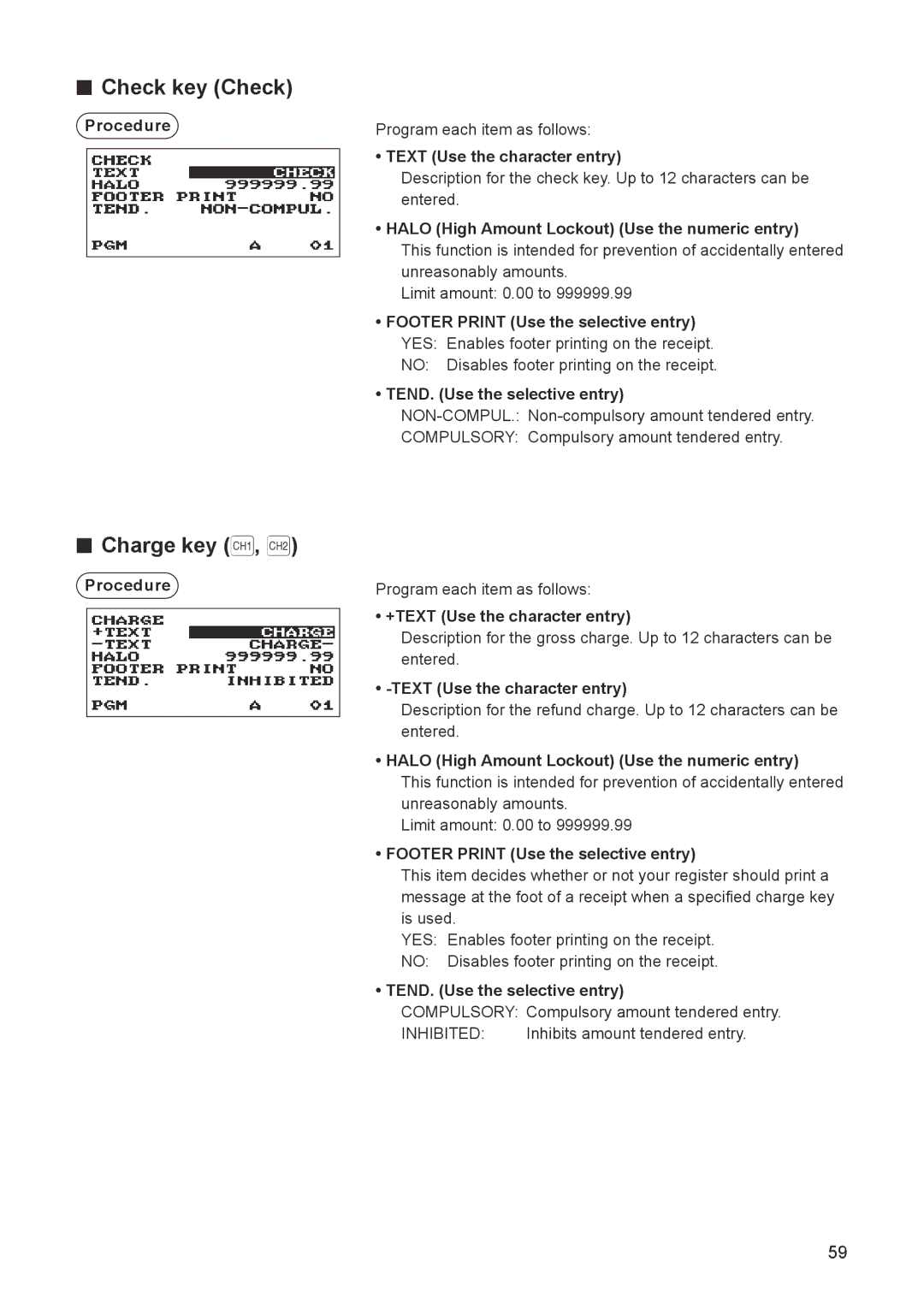 Sharp ER-A347A instruction manual Check key Check, Charge key X, Y, +TEXT Use the character entry 