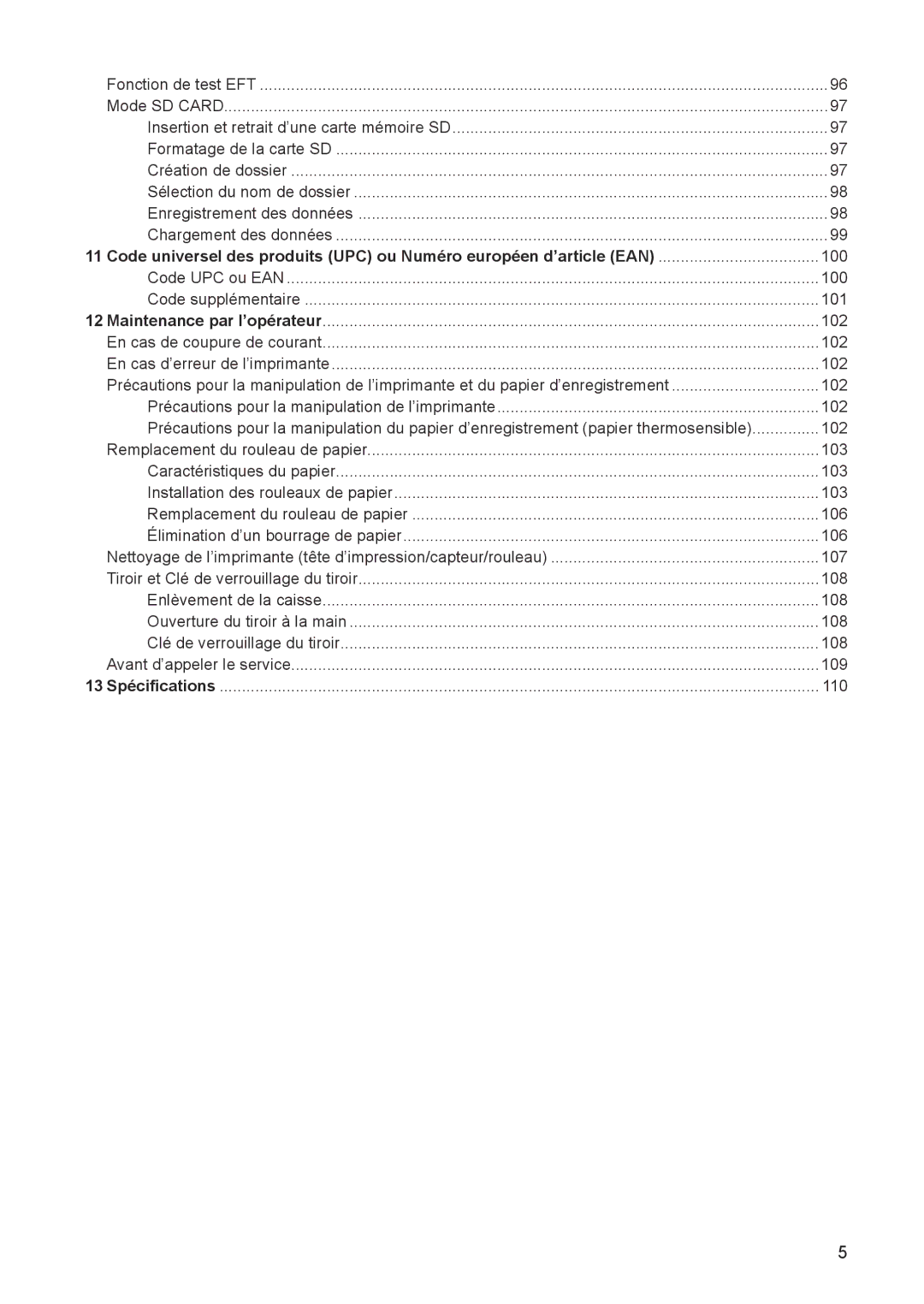 Sharp ER-A347A instruction manual Code UPC ou EAN 