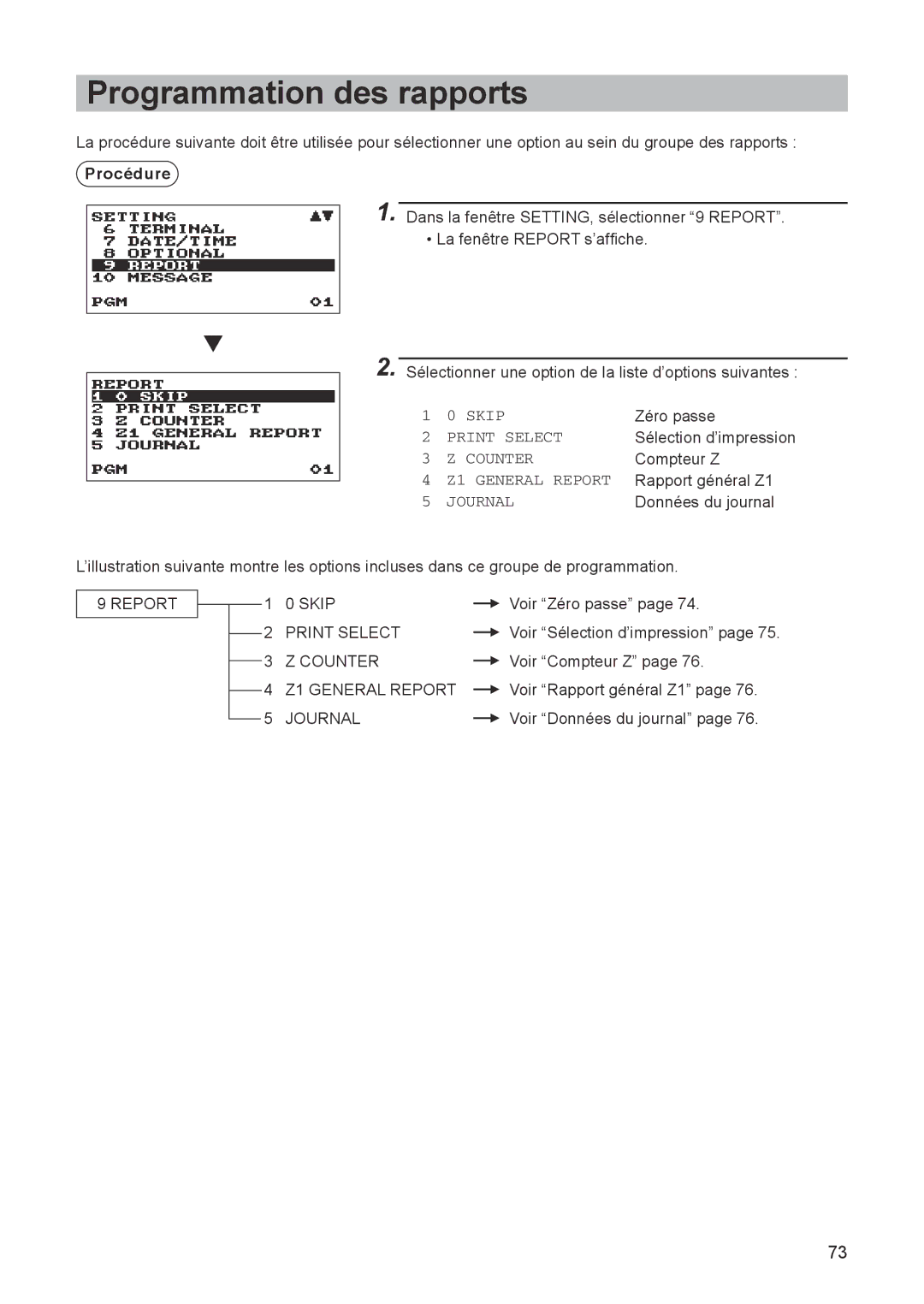 Sharp ER-A347A instruction manual Programmation des rapports, Journal 