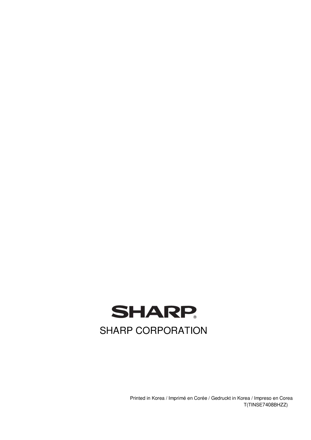 Sharp ER-A440 instruction manual Sharp Corporation 