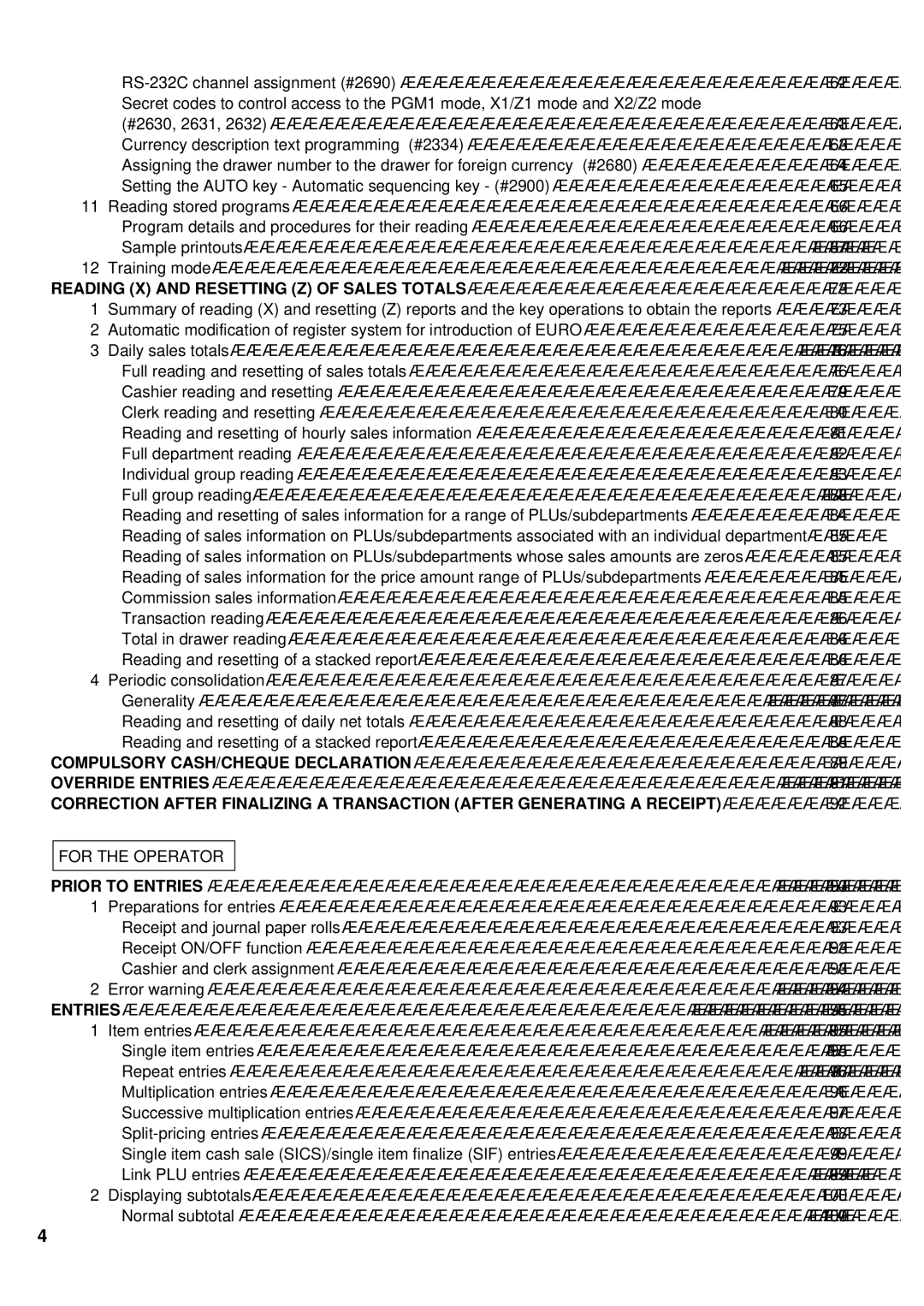 Sharp ER-A440 instruction manual For the Operator 