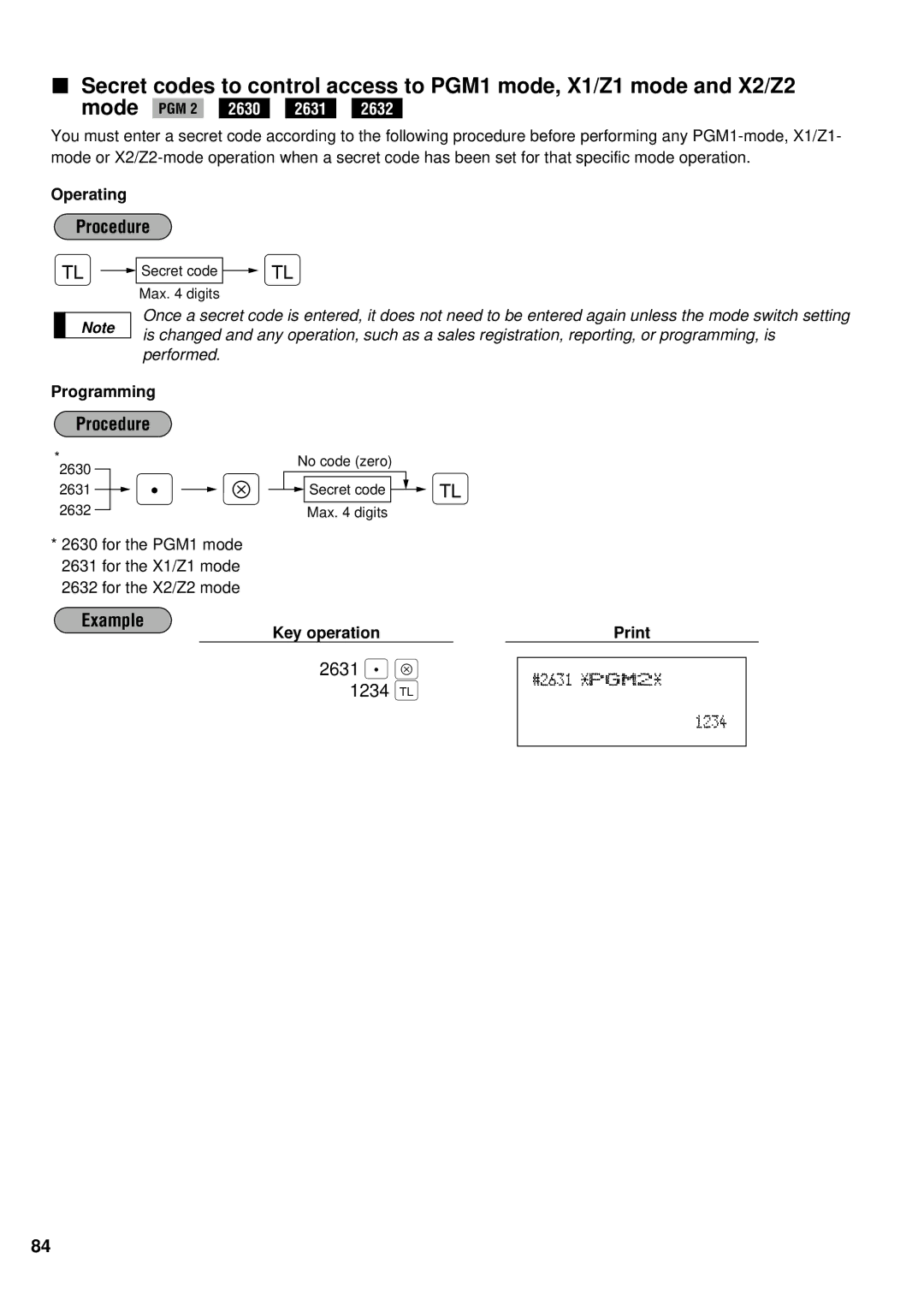 Sharp ER-A440S instruction manual Operating, Programming 