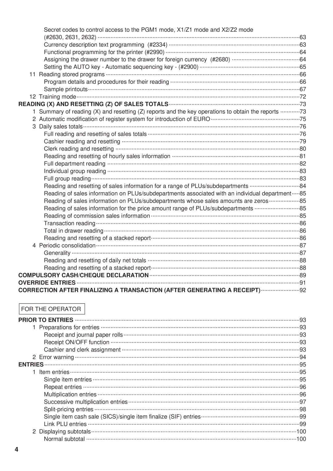 Sharp ER-A450 instruction manual For the Operator 