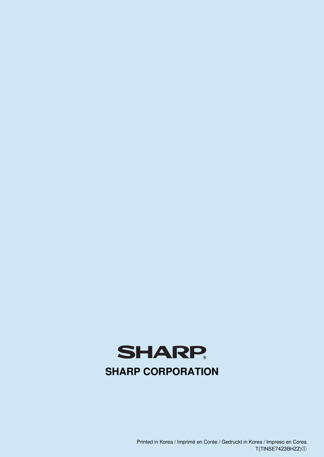 Sharp ER-A450 instruction manual Sharp Corporation 