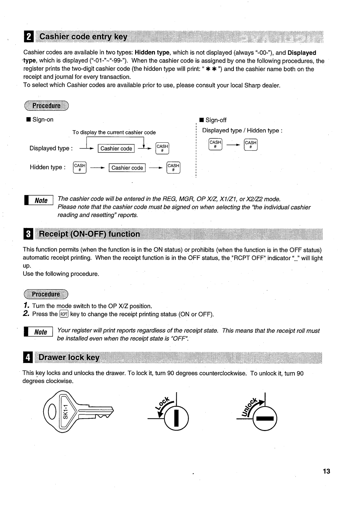 Sharp ER-A450T manual 