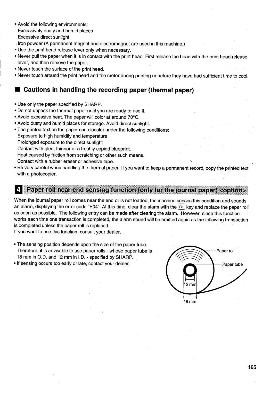 Sharp ER-A450T manual 