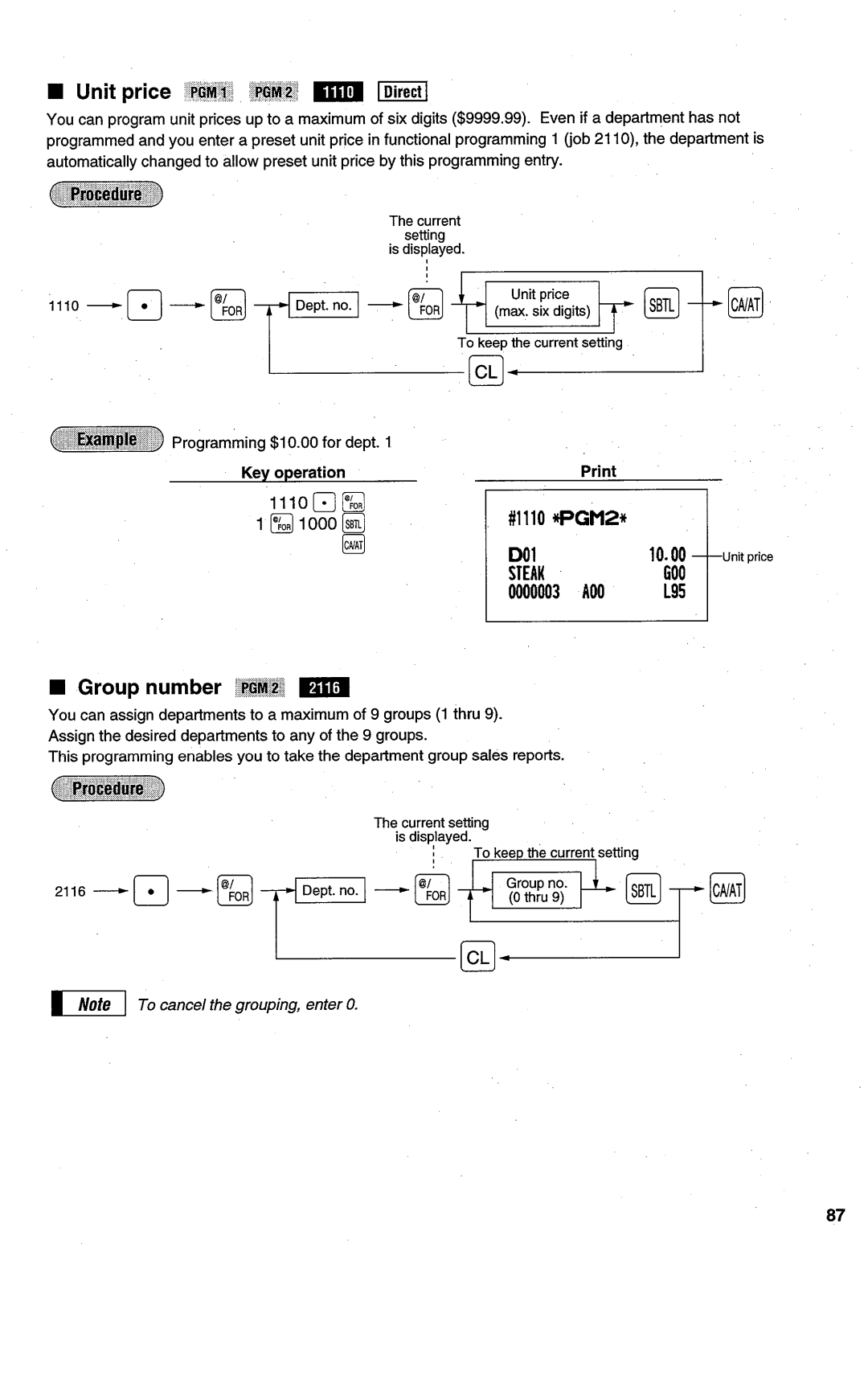 Sharp ER-A450T manual 
