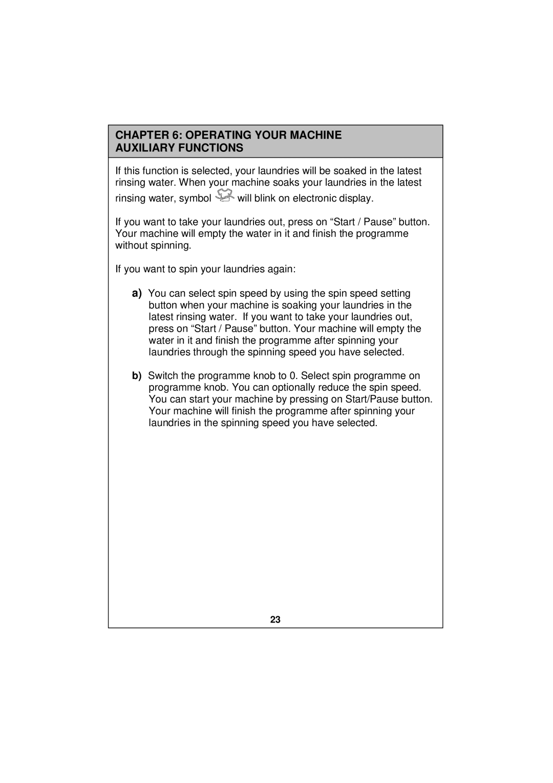 Sharp ESV80HA user manual Operating Your Machine Auxiliary Functions 