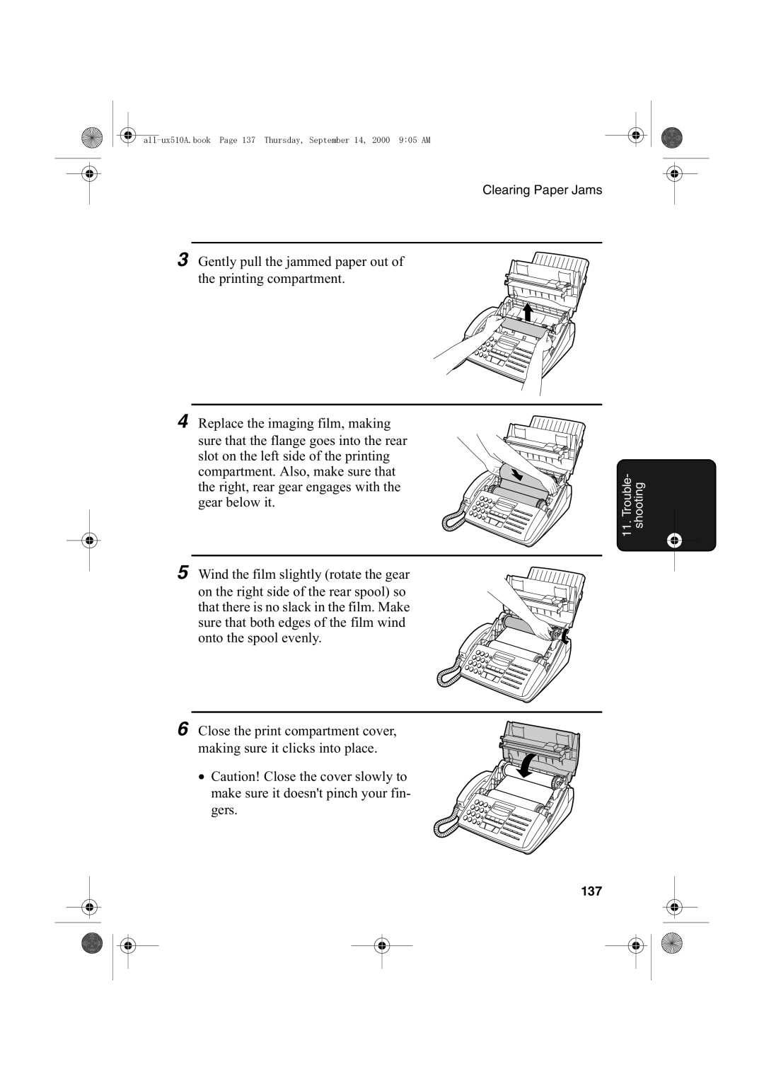 Sharp FO-1470 operation manual 137 