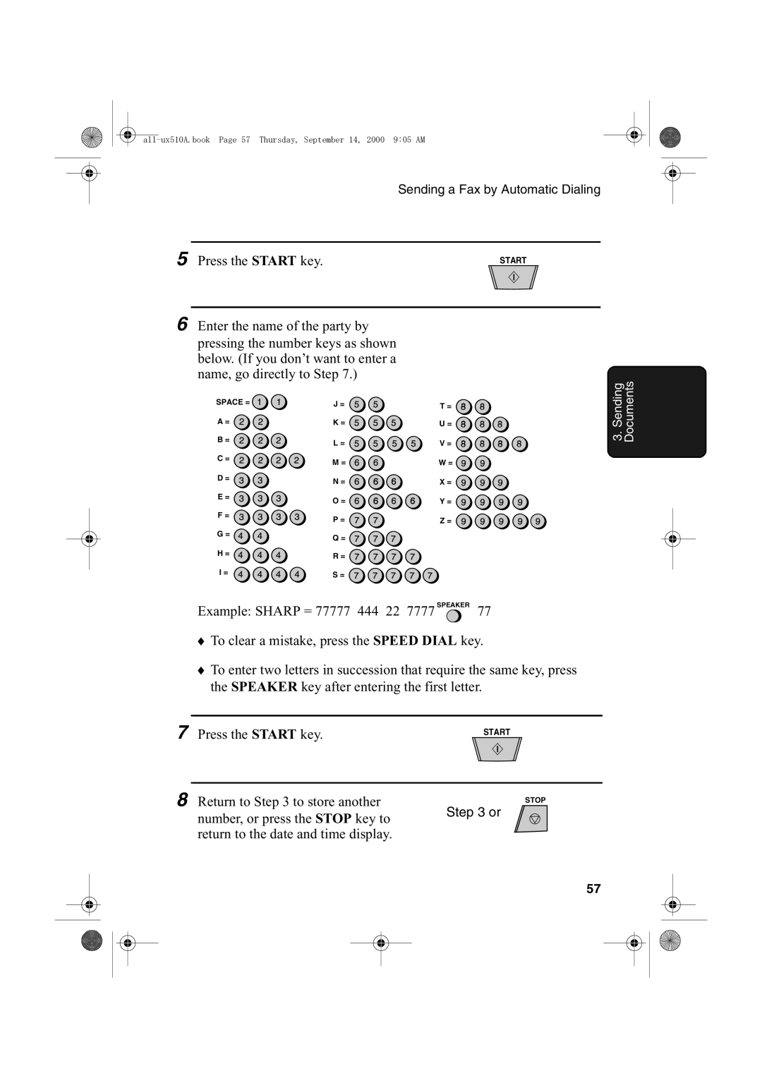 Sharp FO-1470 operation manual Return to to store another 