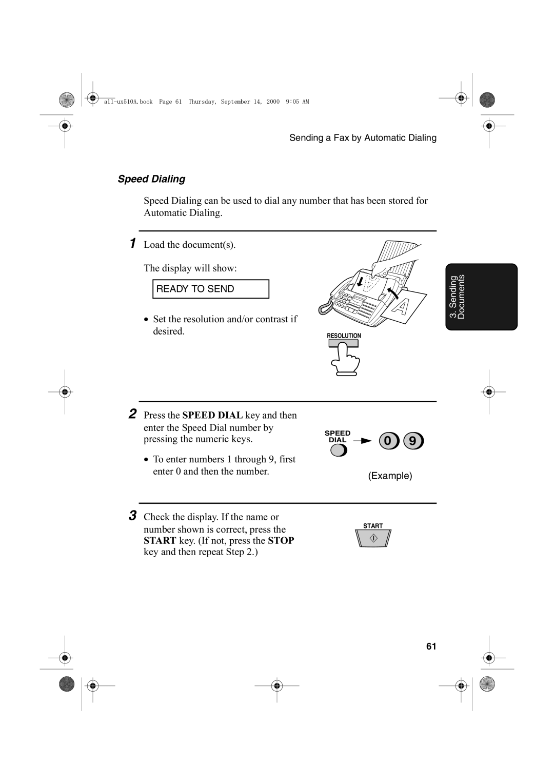 Sharp FO-1470 operation manual Speed Dialing 