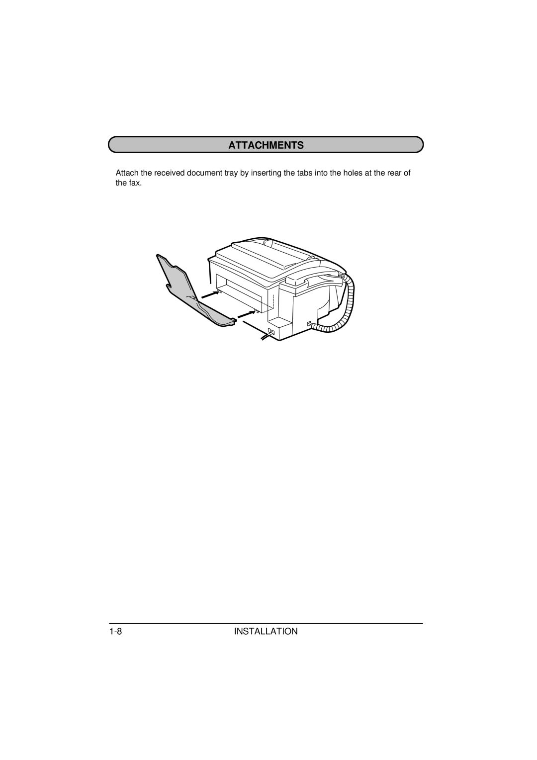 Sharp FO-1850, FO-1650 operation manual Attachments 