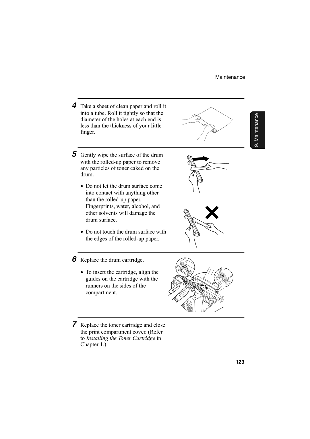 Sharp FO-2950M operation manual 123 