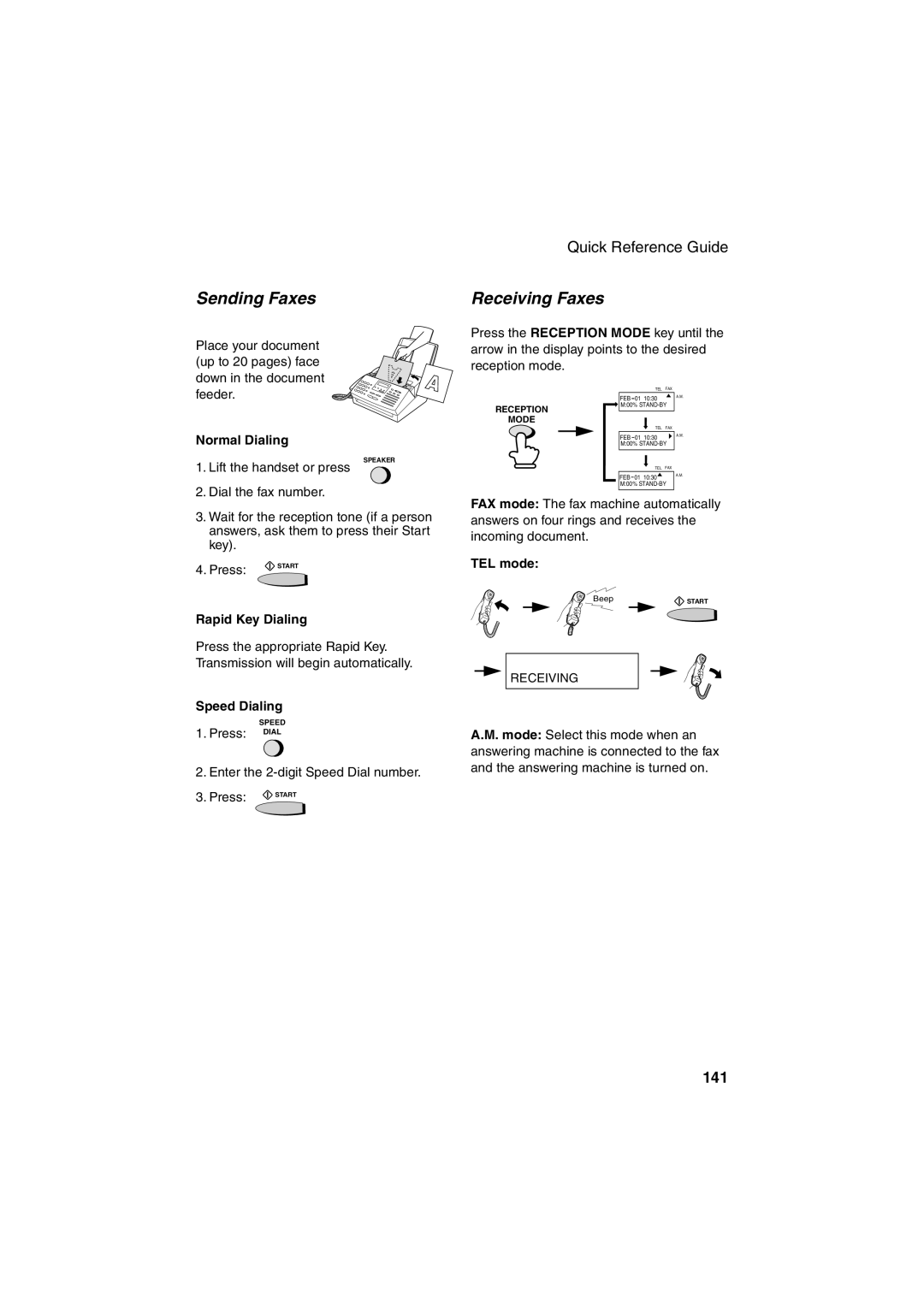 Sharp FO-2950M operation manual Sending Faxes, Receiving Faxes 