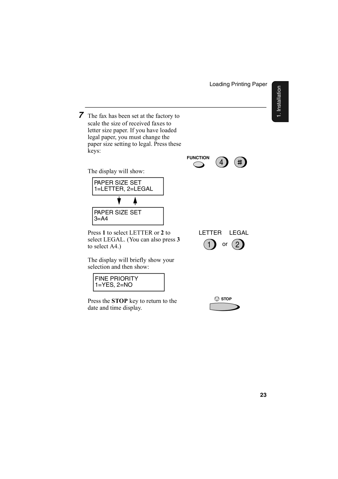 Sharp FO-2950M operation manual Fax has been set at the factory to 