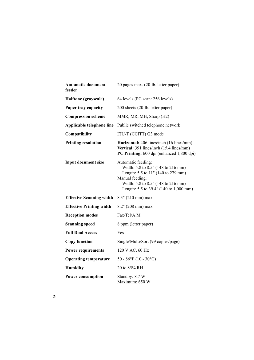 Sharp FO-2950M operation manual Automatic document 