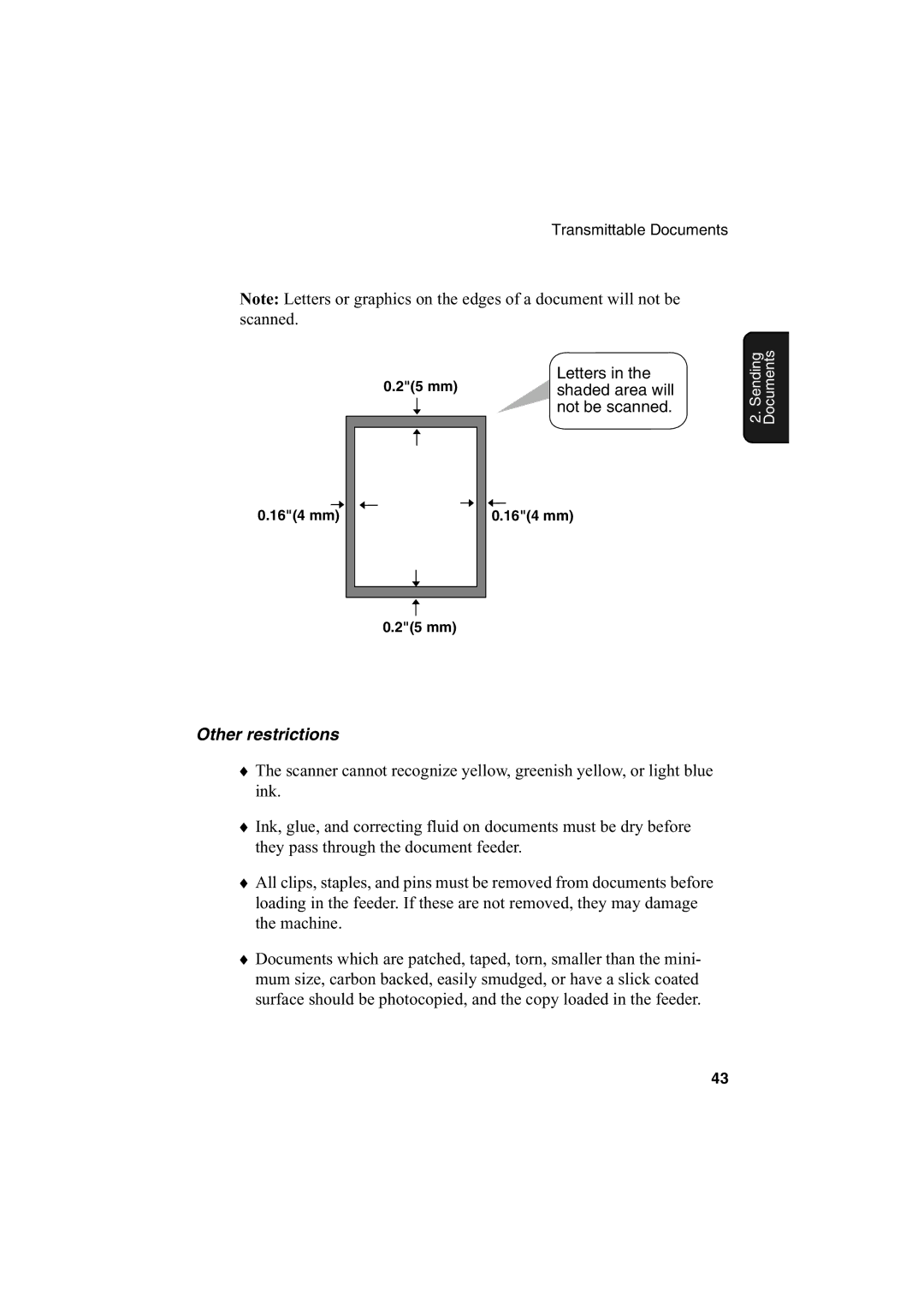 Sharp FO-2950M operation manual Other restrictions 