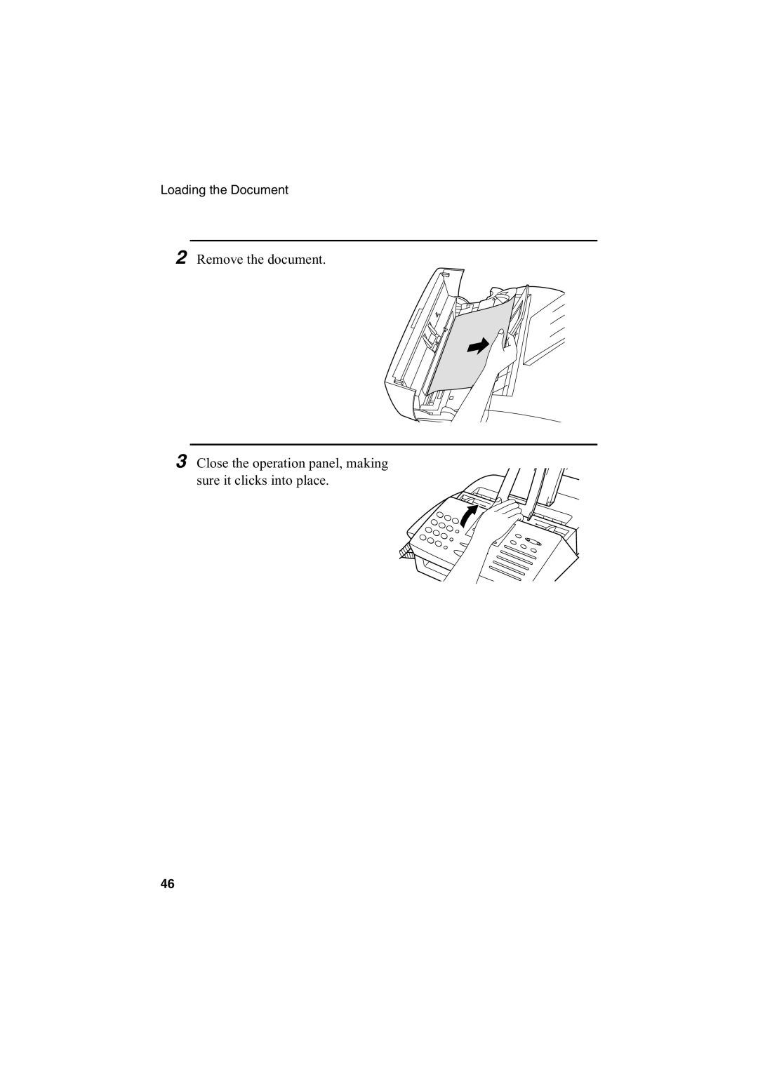 Sharp FO-2950M operation manual Loading the Document 