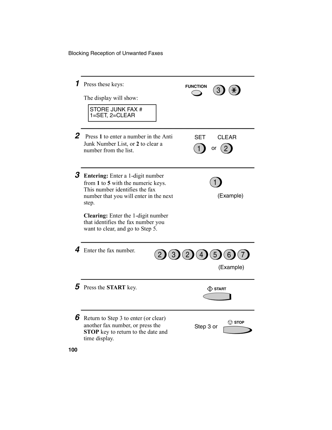 Sharp FO-2970M operation manual Press 1 to enter a number in the Anti 