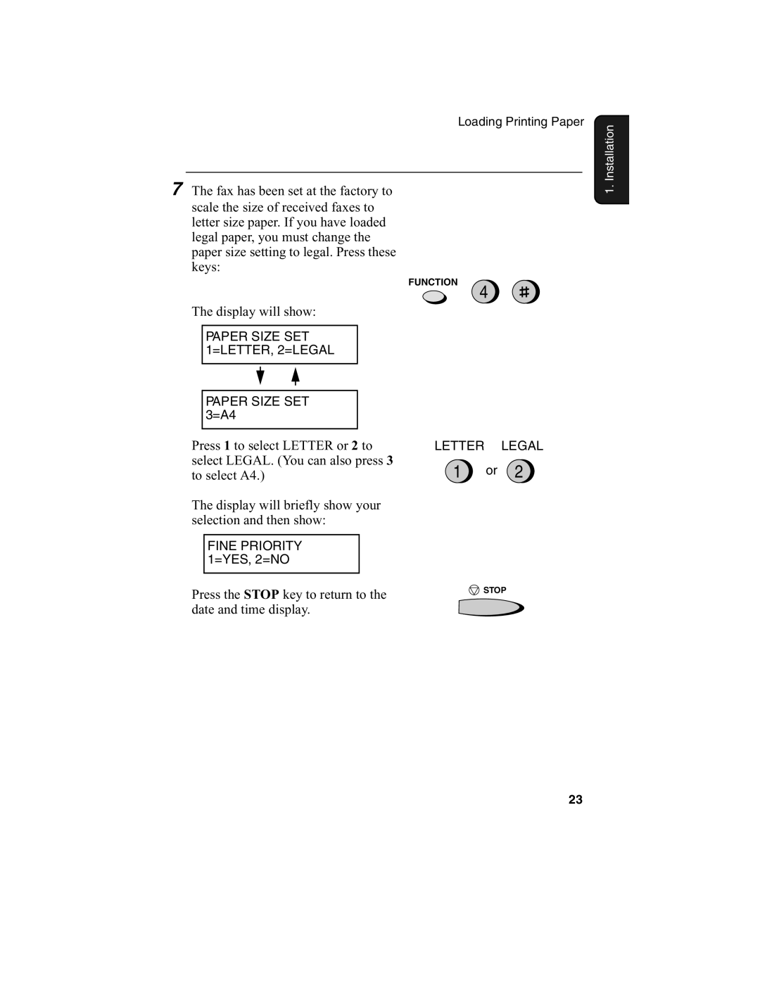 Sharp FO-2970M operation manual Fax has been set at the factory to 