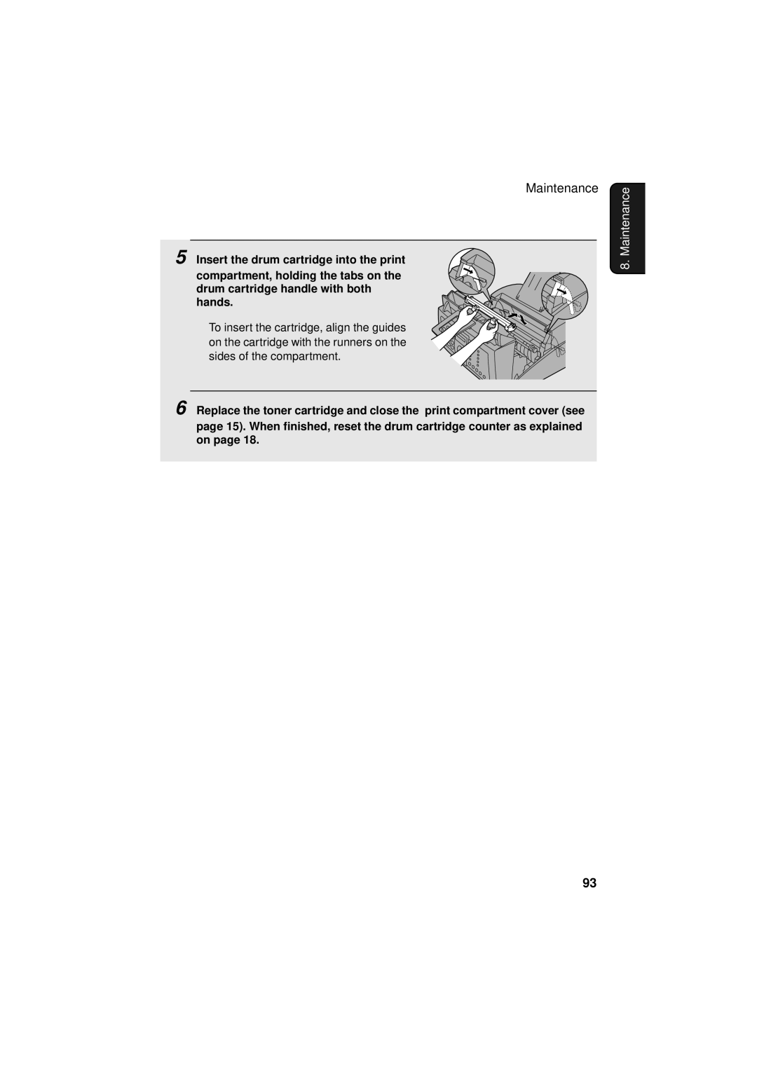 Sharp FO-3150 operation manual Maintenance 