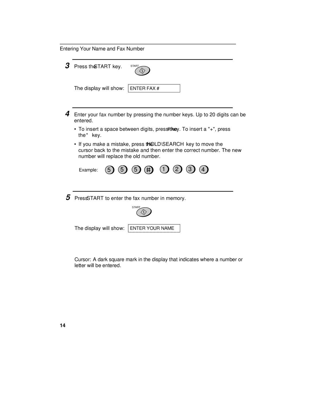 Sharp FO-175, FO-375 operation manual Entering Your Name and Fax Number 