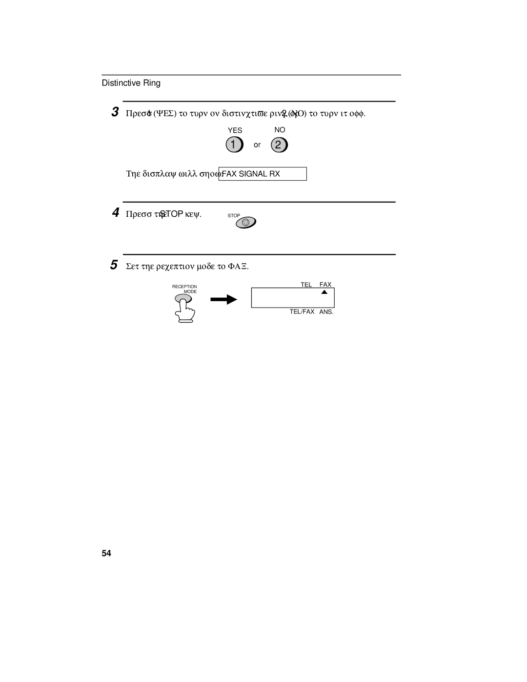 Sharp FO-175, FO-375 operation manual Press the Stop key 