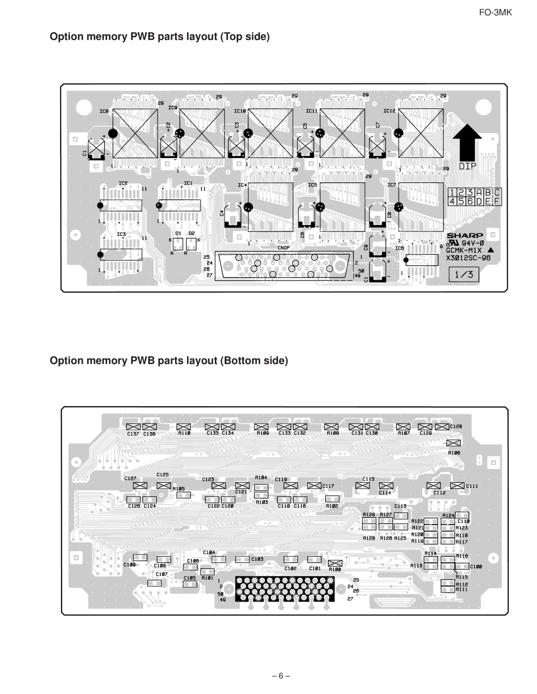 Sharp 00ZFO3MKCUSME service manual FO-3MK 