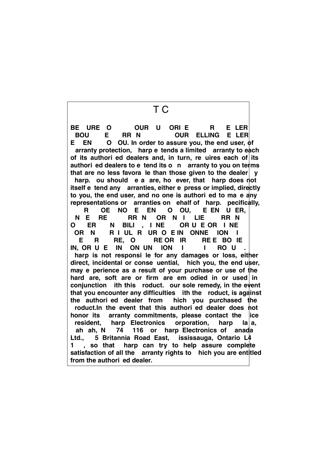 Sharp FO-4400 operation manual 