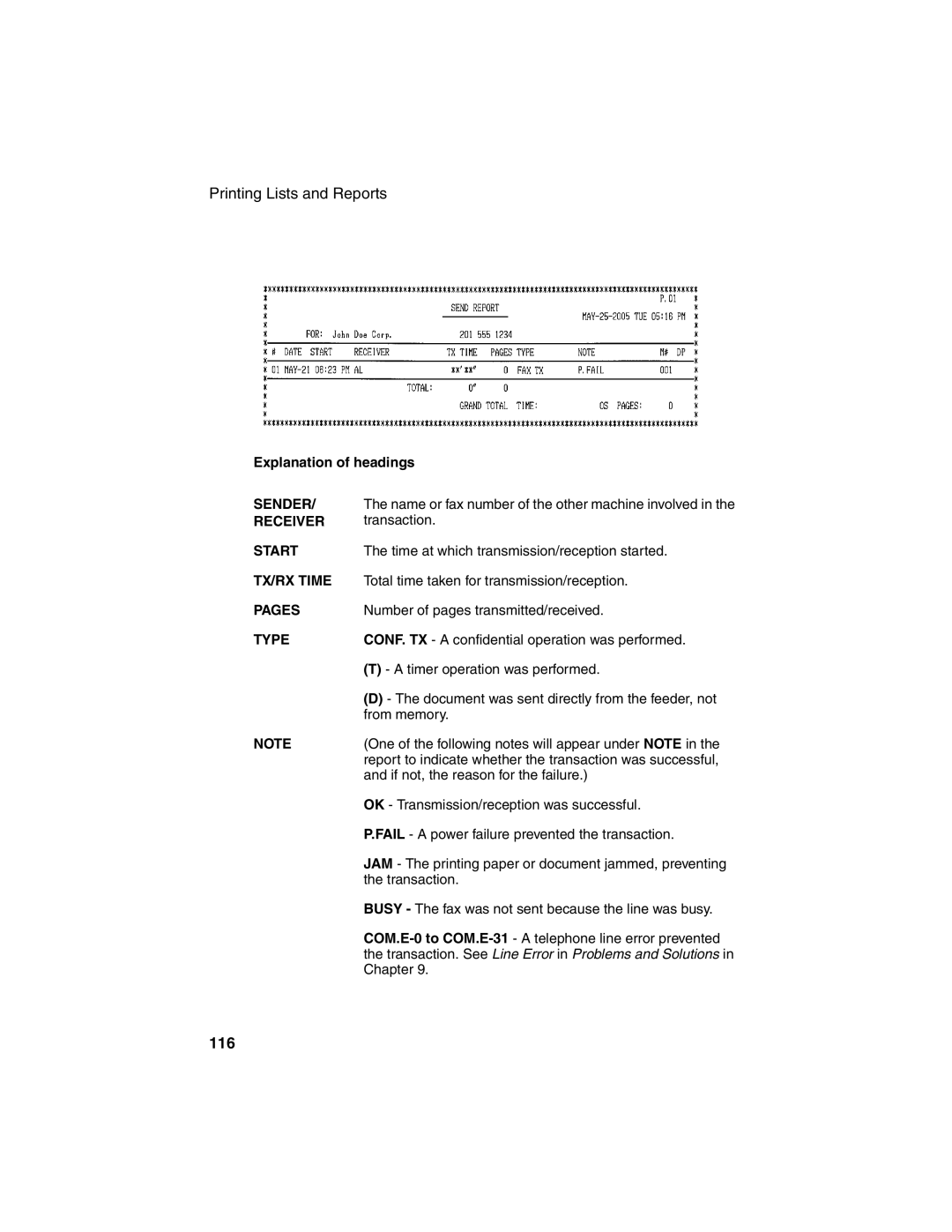 Sharp FO-4450 operation manual 116 