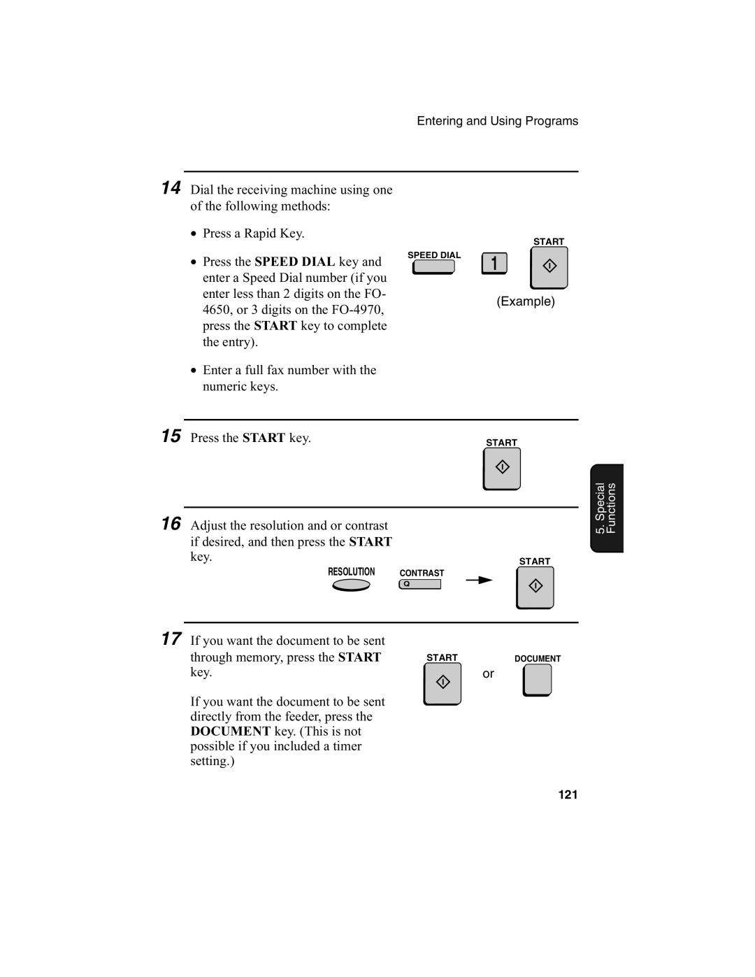 Sharp FO-4650, FO-4970 operation manual 121 