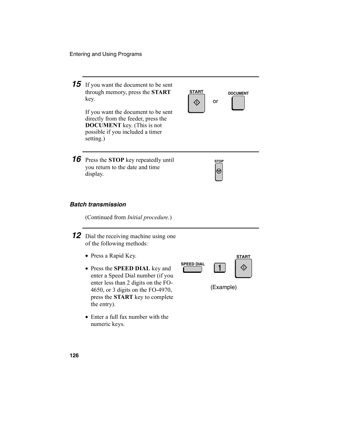 Sharp FO-4970, FO-4650 operation manual Batch transmission 