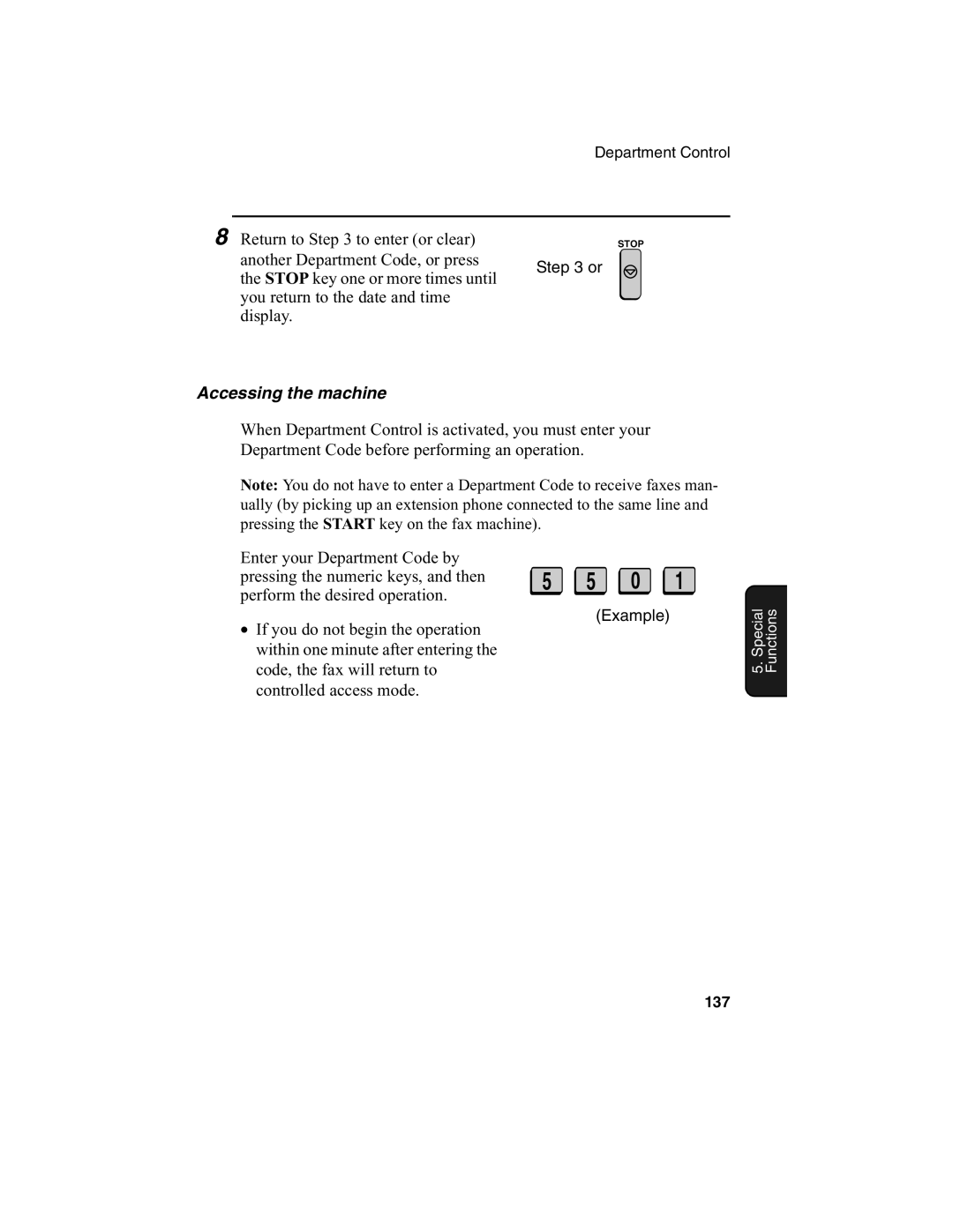 Sharp FO-4650, FO-4970 operation manual Accessing the machine 