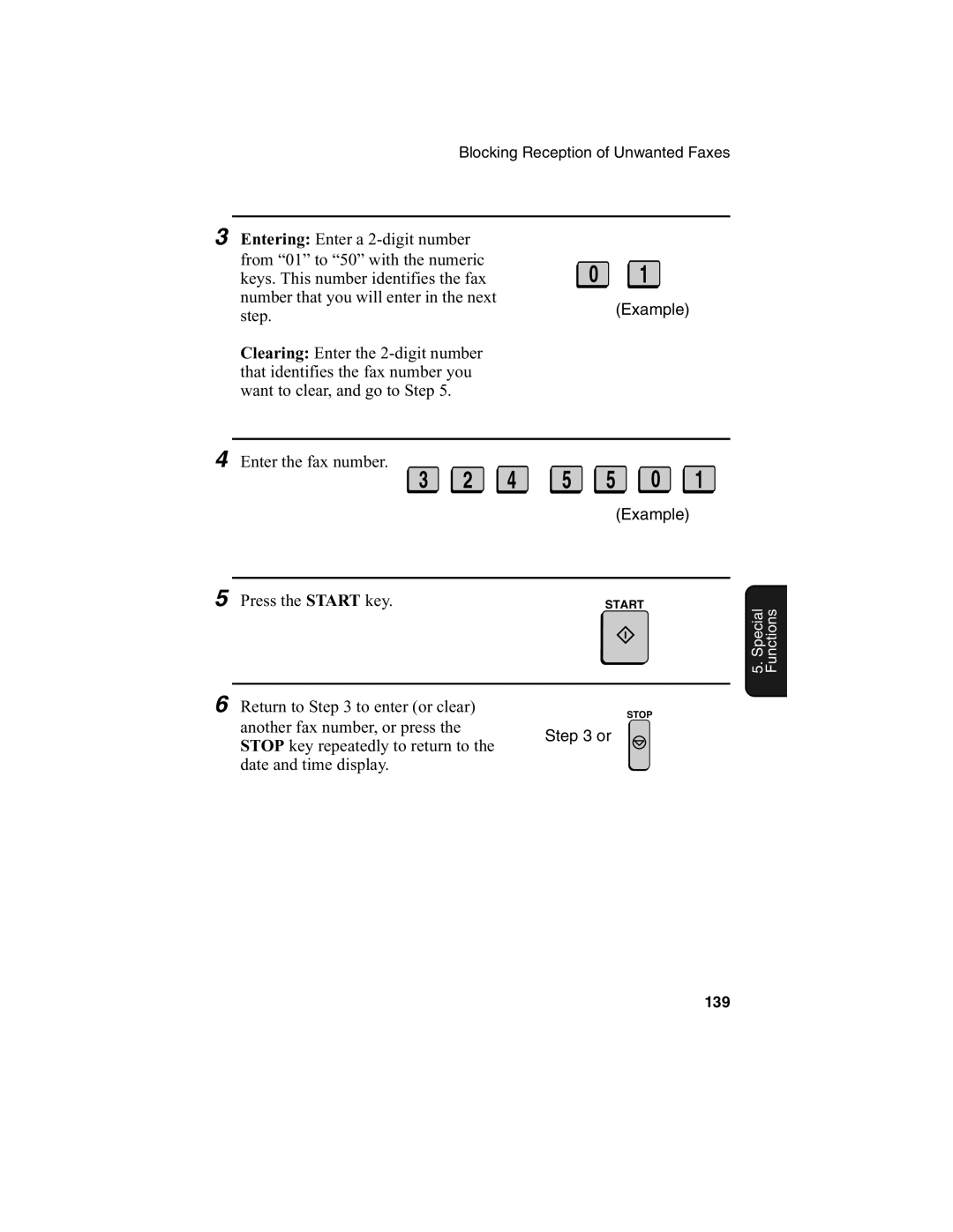 Sharp FO-4650, FO-4970 operation manual Enter the fax number 