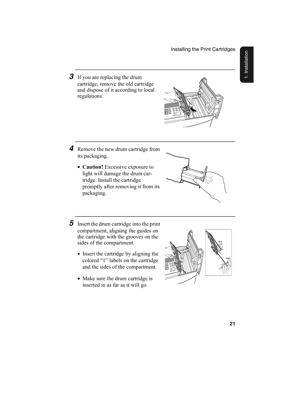 Sharp FO-4650, FO-4970 operation manual Insert the cartridge by aligning 